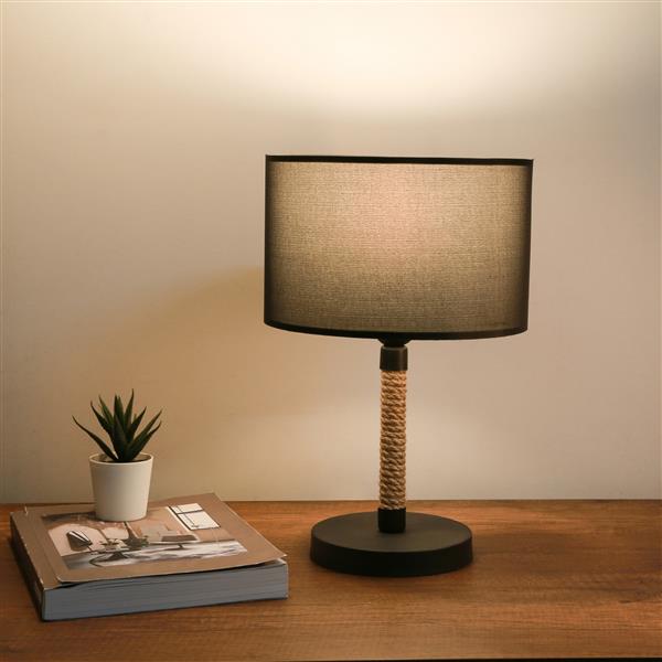 Grote foto lux.pro tafellamp rayleigh bureaulamp 37 cm e27 zwart huis en inrichting tafellampen