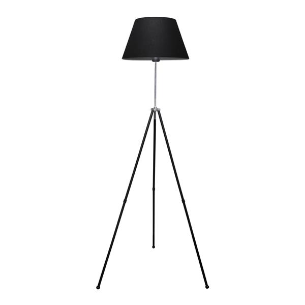 Grote foto lux.pro staande lamp livingston 150 cm e27 zwart en zilverkleurig huis en inrichting overige