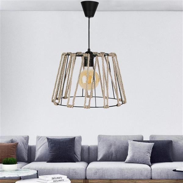 Grote foto lux.pro design hanglamp maidenhead e27 zwart huis en inrichting overige