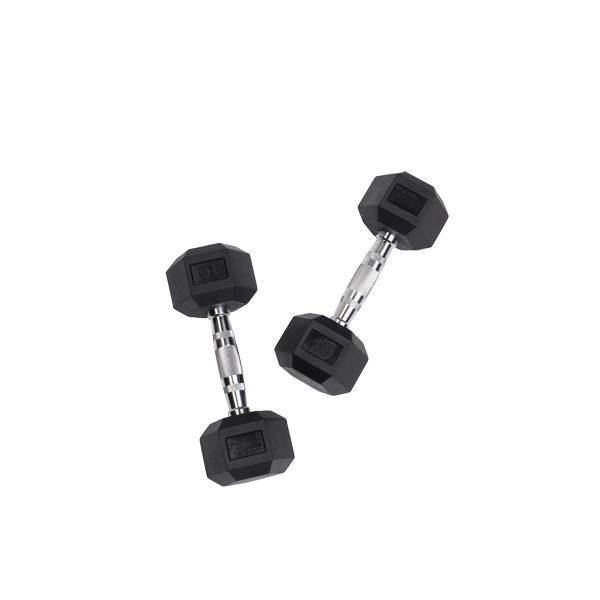 Grote foto body solid trainen met body solid hexagon dumbbells 42.5 kg paar sport en fitness fitness