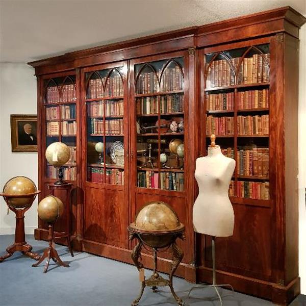 Grote foto antieke kast monumentale bibliotheekkast boekenkast 4 meter breed ca. 1820 no 258034 antiek en kunst stoelen en banken