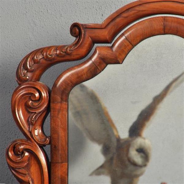 Grote foto antieke spiegels victoriaanse notenhouten toiletspiegel of kapspiegel ca. 1860 no 801415 antiek en kunst spiegels