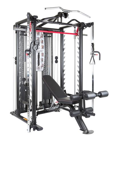 Grote foto inspire scs smith cage system incl. trainingsbank sport en fitness fitness