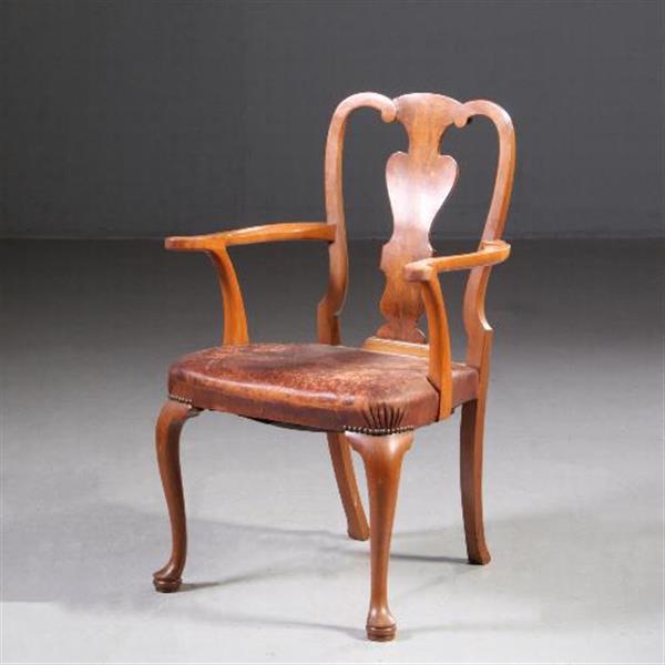 Grote foto antieke stoelen stel van 8 eetkamerstoelen 2 met armleuningen ca. 1920 prijs incl bekleding naar antiek en kunst stoelen en banken