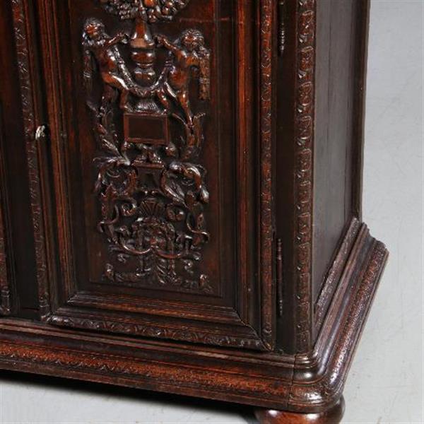 Grote foto antieke kast franse armoire a deux corps in donker gepatineerd eiken ca. 1850 no.651514 antiek en kunst stoelen en banken