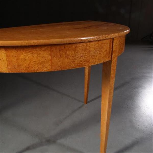 Grote foto antieke tafels stel blonde esdoornhouten demi lune tafels ca. 1890 no.681435 antiek en kunst stoelen en banken