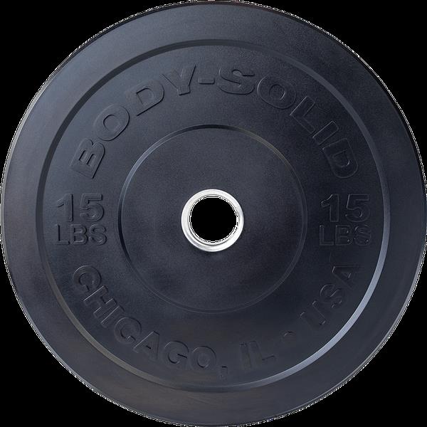 Grote foto body solid chicago extreme zwarte olympische bumperplates 25 kg sport en fitness fitness