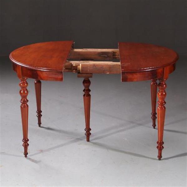 Grote foto antieke tafel franse louis philipe coulissetafel ca. 1845 ca. 12 personen no.692454 antiek en kunst stoelen en banken