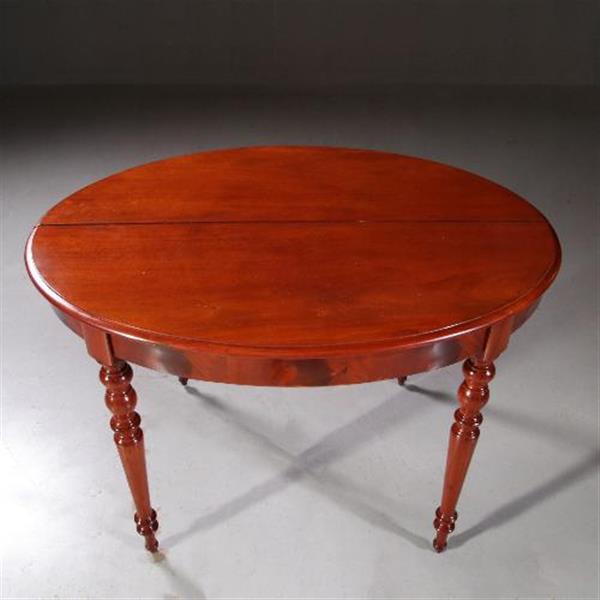 Grote foto antieke tafel franse louis philipe coulissetafel ca. 1845 ca. 12 personen no.692454 antiek en kunst stoelen en banken