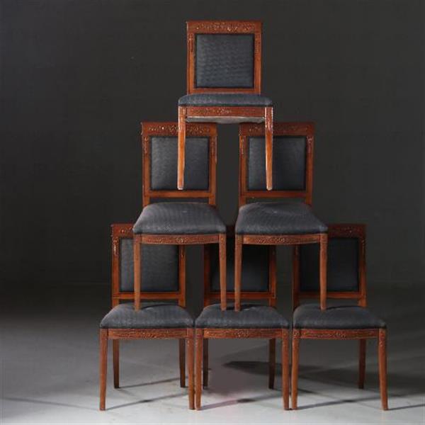Grote foto antieke stoelen stel van 6 louis philipe stoelen ca. 1835 mahonie incl stoffering naar wens no. antiek en kunst stoelen en banken