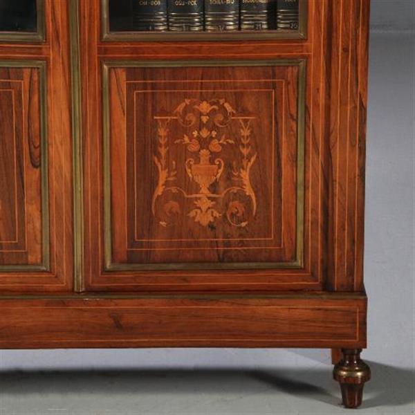 Grote foto antieke kasten vitrinekast boekenkast napoleon iii 1875 in palissander no.831731 antiek en kunst stoelen en banken