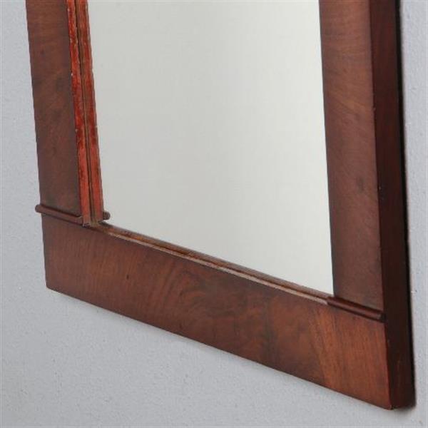 Grote foto antieke spiegel vroeg biedermeier spiegel met brons beslag 1820 bloemmahonie no.851020 antiek en kunst spiegels