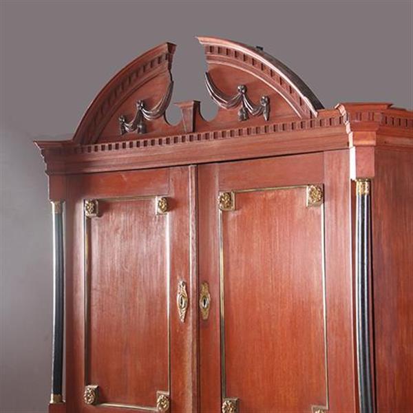 Grote foto antieke kasten reusachtig fries kabinet prachtige oude meekrap kleur no.860460 antiek en kunst stoelen en banken