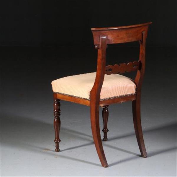 Grote foto antieke stoelen stel van 6 mahonie stoelen ca. 1930 incl. nieuwe bekleding naar wens no.882361 antiek en kunst stoelen en banken
