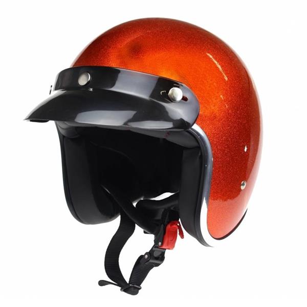 Grote foto redbike rb 765 retro jethelm metal flake orange motoren kleding