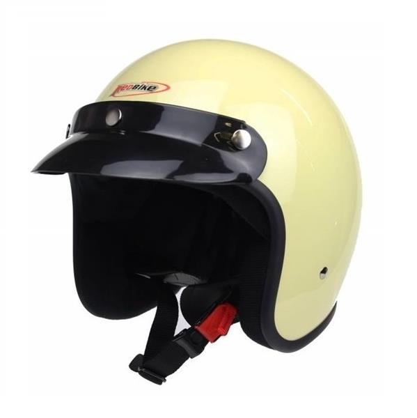 Grote foto redbike rb 710 retro jethelm ivoor wit xs motoren kleding