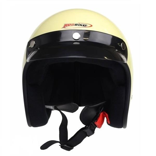 Grote foto redbike rb 710 retro jethelm ivoor wit xs motoren kleding