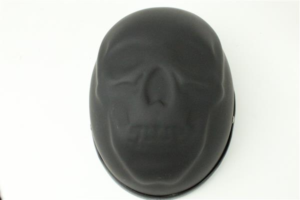 Grote foto skull cap helm mat zwart l outlet motoren kleding