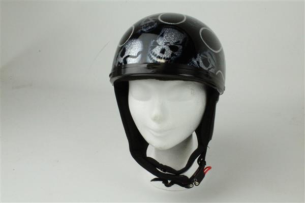 Grote foto skull glitter pothelm outlet motoren kleding