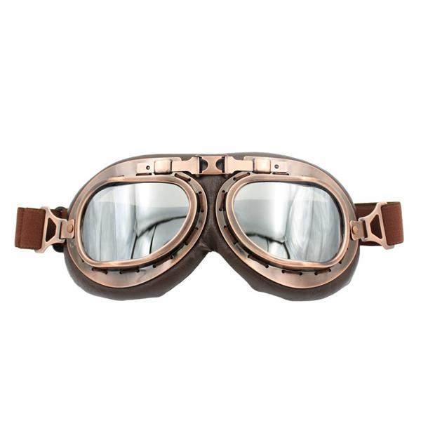 Grote foto crg vintage motorbril glaskleur helder motoren kleding