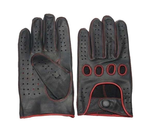 Grote foto swift racing leren handschoenen zwart rood motoren kleding