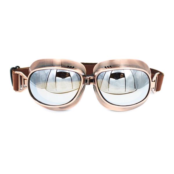Grote foto crg vintage vliegeniersbril glaskleur helder motoren kleding
