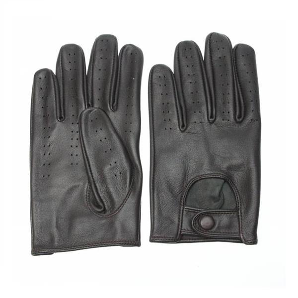 Grote foto swift retro racing leren handschoenen donkerbruin motoren kleding