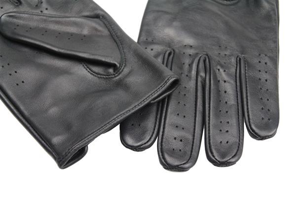 Grote foto swift retro racing leren handschoenen zwart motoren kleding