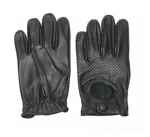 Grote foto swift retro racing mesh leren handschoenen zwart motoren kleding