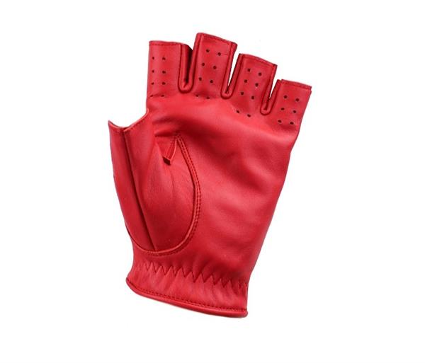 Grote foto swift racing vingerloze leren handschoenen rood motoren kleding