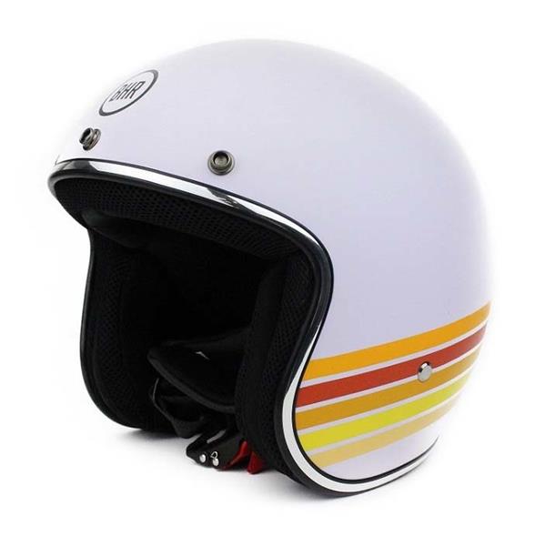 Grote foto bhr 811 vintage jethelm cool white motoren kleding