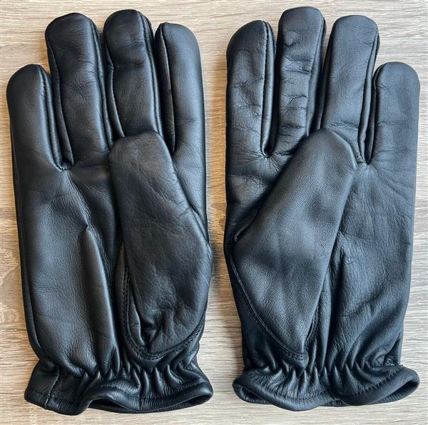 Grote foto swift fleece lined zwart leren handschoenen maat l outlet motoren kleding