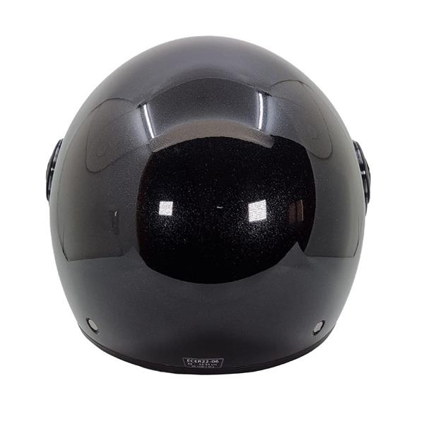 Grote foto bhr 832 minimal vespa helm glans zwart motoren kleding