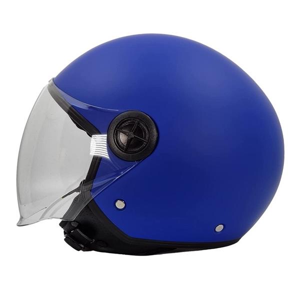 Grote foto bhr 832 minimal vespa helm mat blauw motoren kleding