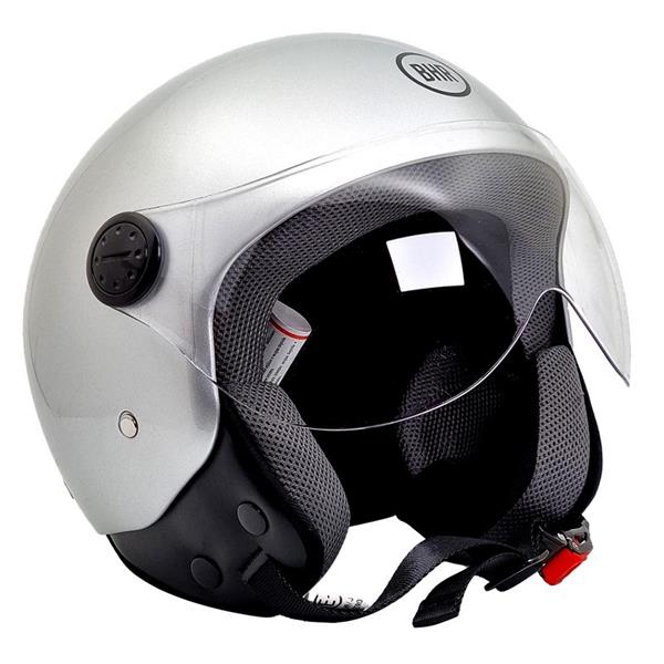 Grote foto bhr 800 easy vespa helm zilver motoren kleding