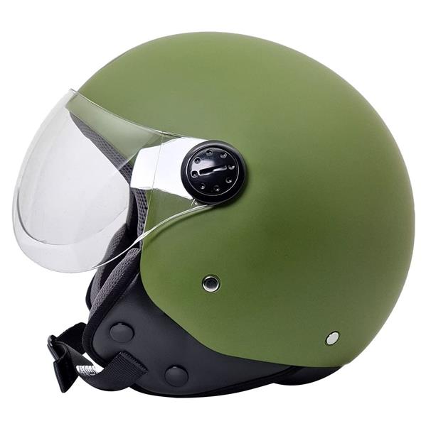 Grote foto bhr 800 easy vespa helm mat groen motoren kleding