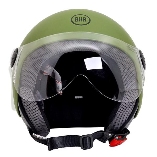 Grote foto bhr 800 easy vespa helm mat groen motoren kleding