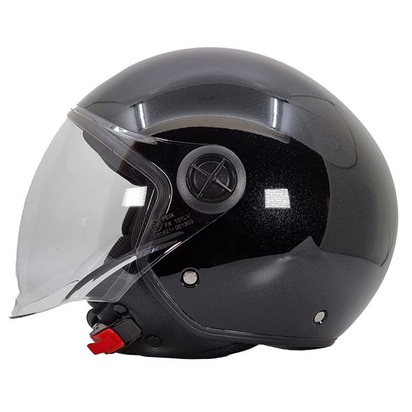 Grote foto bhr 832 minimal vespa helm glans zwart maat l outlet motoren kleding