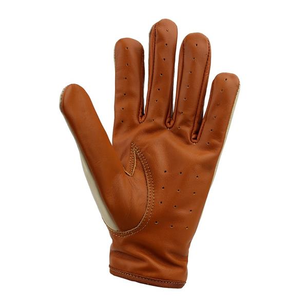 Grote foto driving leren handschoenen cognac beige motoren kleding