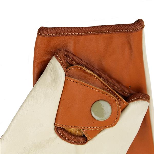 Grote foto driving leren handschoenen cognac beige motoren kleding