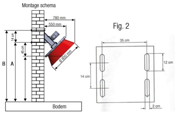 Grote foto roterende koeborstel de suevia easycleaner 80 cm dieren en toebehoren runderen