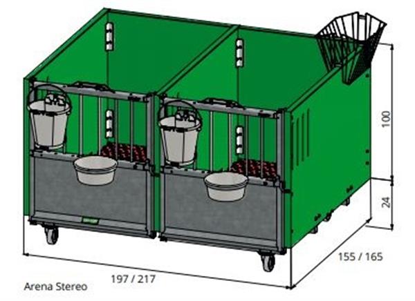 Grote foto kalverbox spinder arena stereo 101 dieren en toebehoren runderen