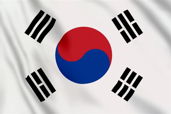 Grote foto vlag zuid korea 300x200 diversen vlaggen en wimpels
