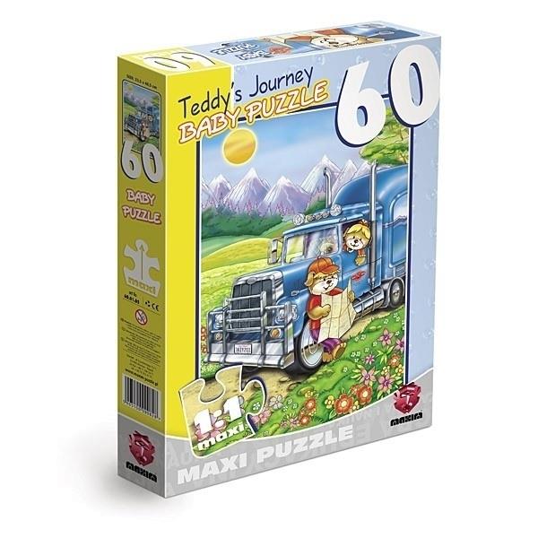 Grote foto teddy reis 60 stukjes maxi kinderen en baby puzzels