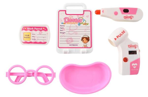 Grote foto doktersset met trolley roze medical play set roze kinderen en baby overige