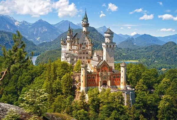 Grote foto view of the neuschwanstein castle zicht op het kasteel van neuschwanstein castorland b 53544 kinderen en baby puzzels