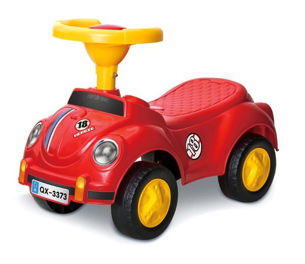 Grote foto loopauto de schattige kever ride on cute beetle rood kinderen en baby los speelgoed
