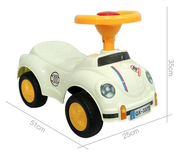 Grote foto loopauto de schattige kever ride on cute beetle rood kinderen en baby los speelgoed