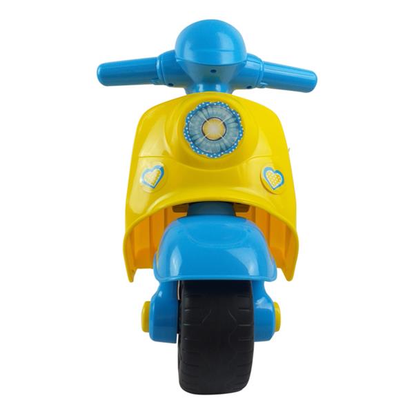 Grote foto loopscooter 3 wielen geel kinderen en baby los speelgoed