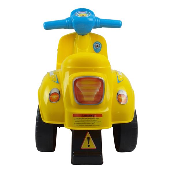 Grote foto loopscooter 3 wielen geel kinderen en baby los speelgoed